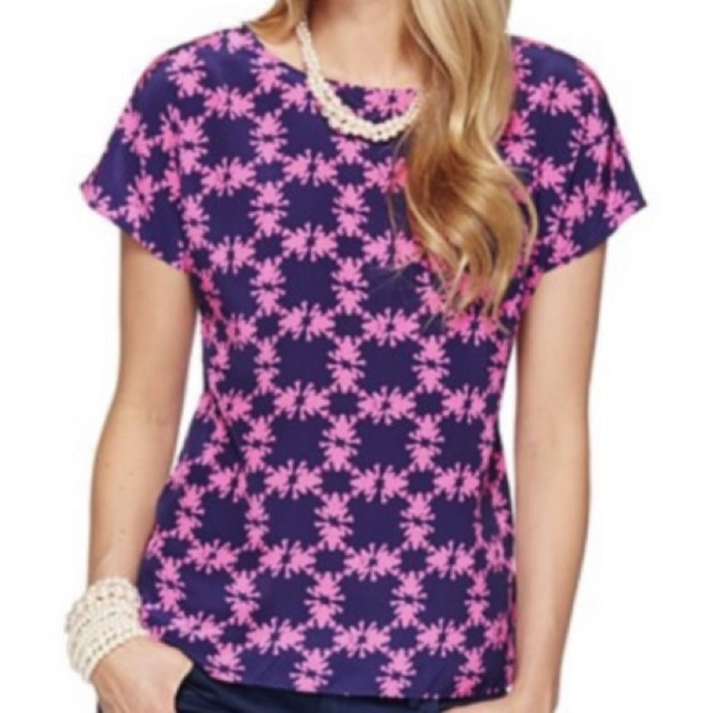 Lilly Pulitzer Guava Get Hoppy Blouse